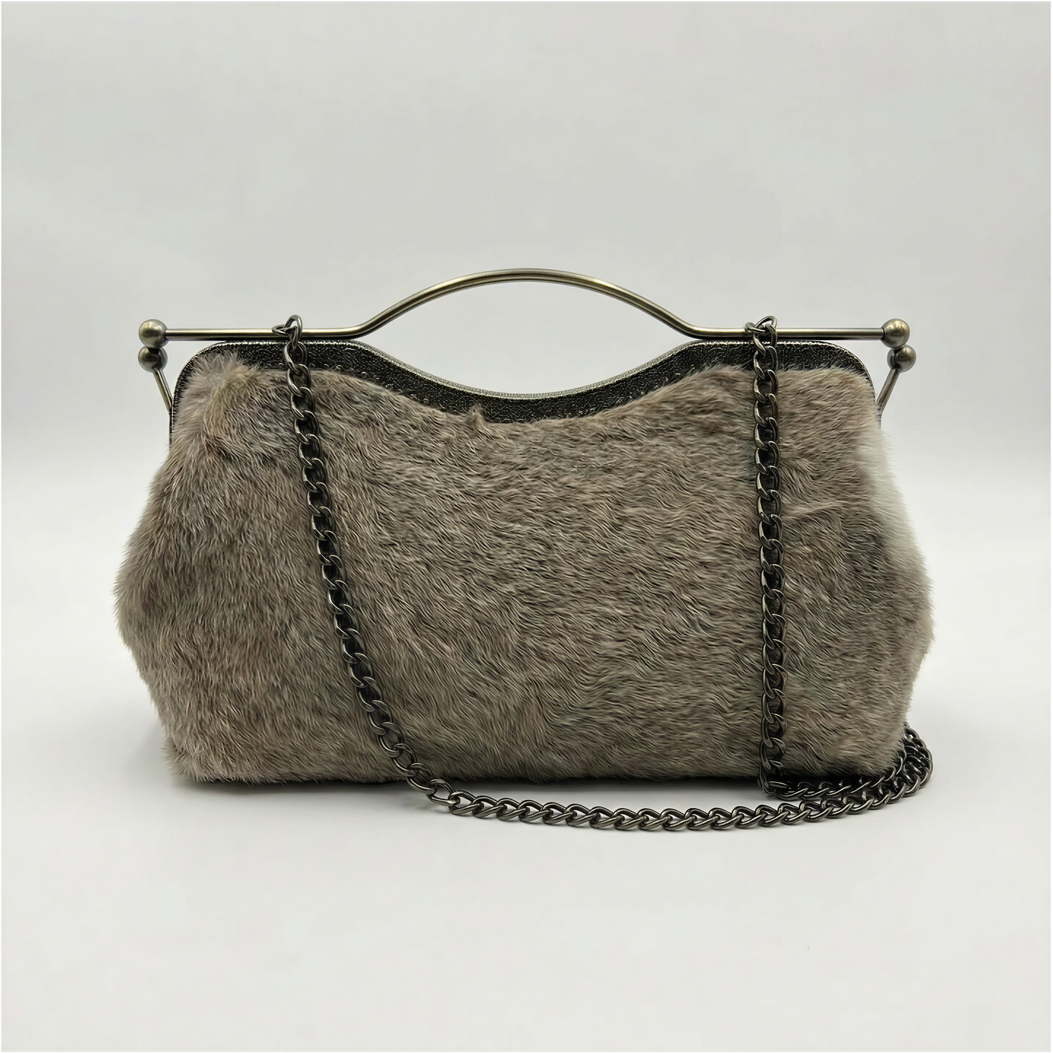 Beige Dark - Bolso de Lujo en Piel