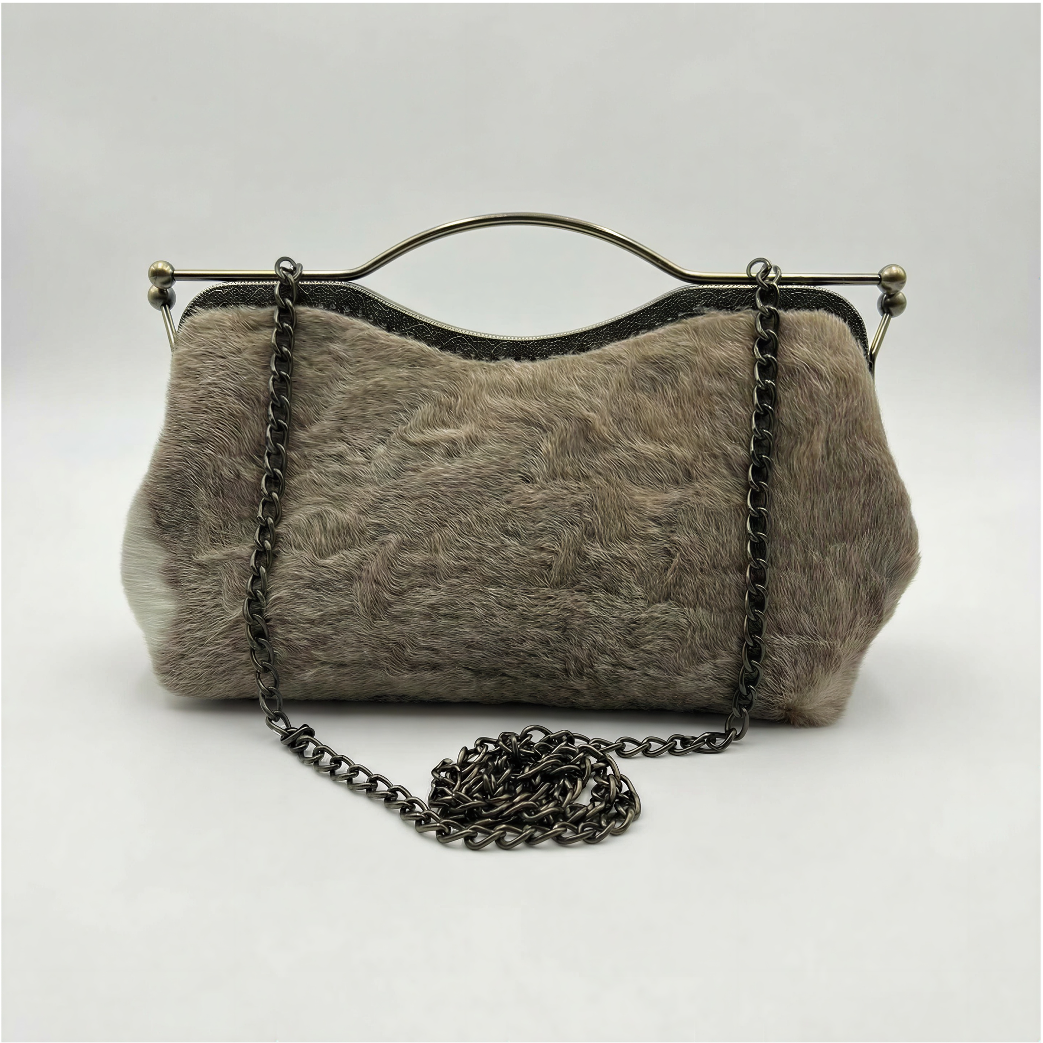 Beige Dark - Bolso de Lujo en Piel