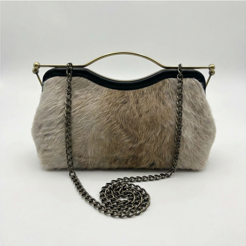 Beige - Bolso de Lujo en Piel